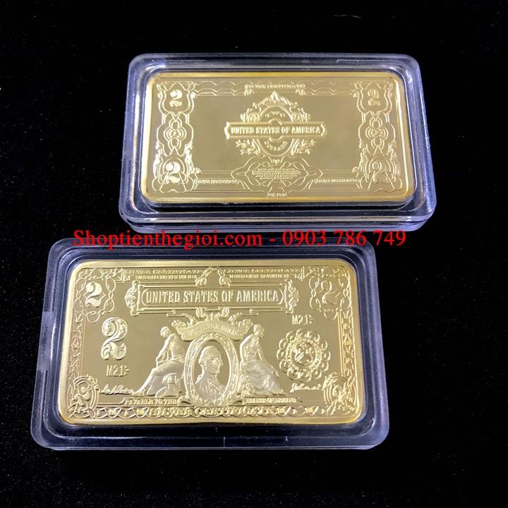 Medal hình 2 Dollars Mỹ - SP005209